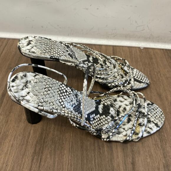 J Lo Snake Skin Strappy Sandals Sz 7.5 - Picture 1 of 7